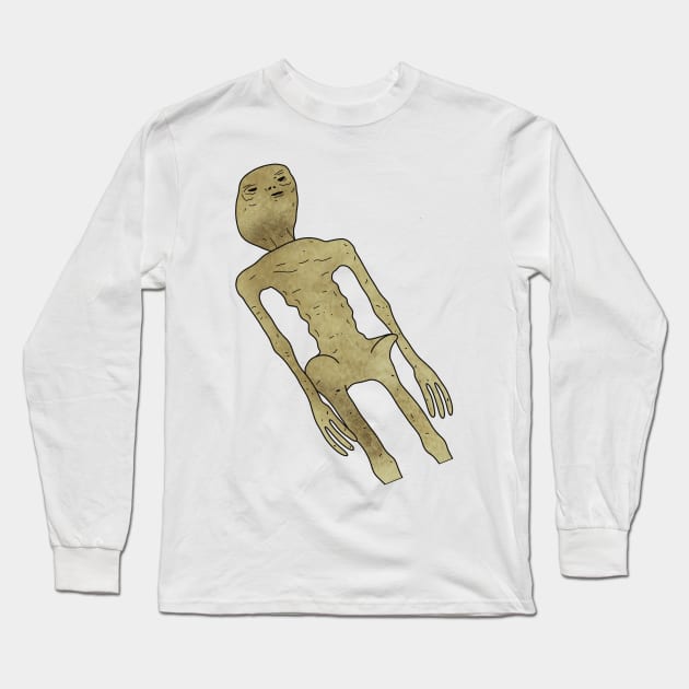 alien meme Long Sleeve T-Shirt by Tallulah-Malibu